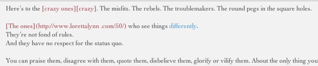 Markdown mistakes highlighted